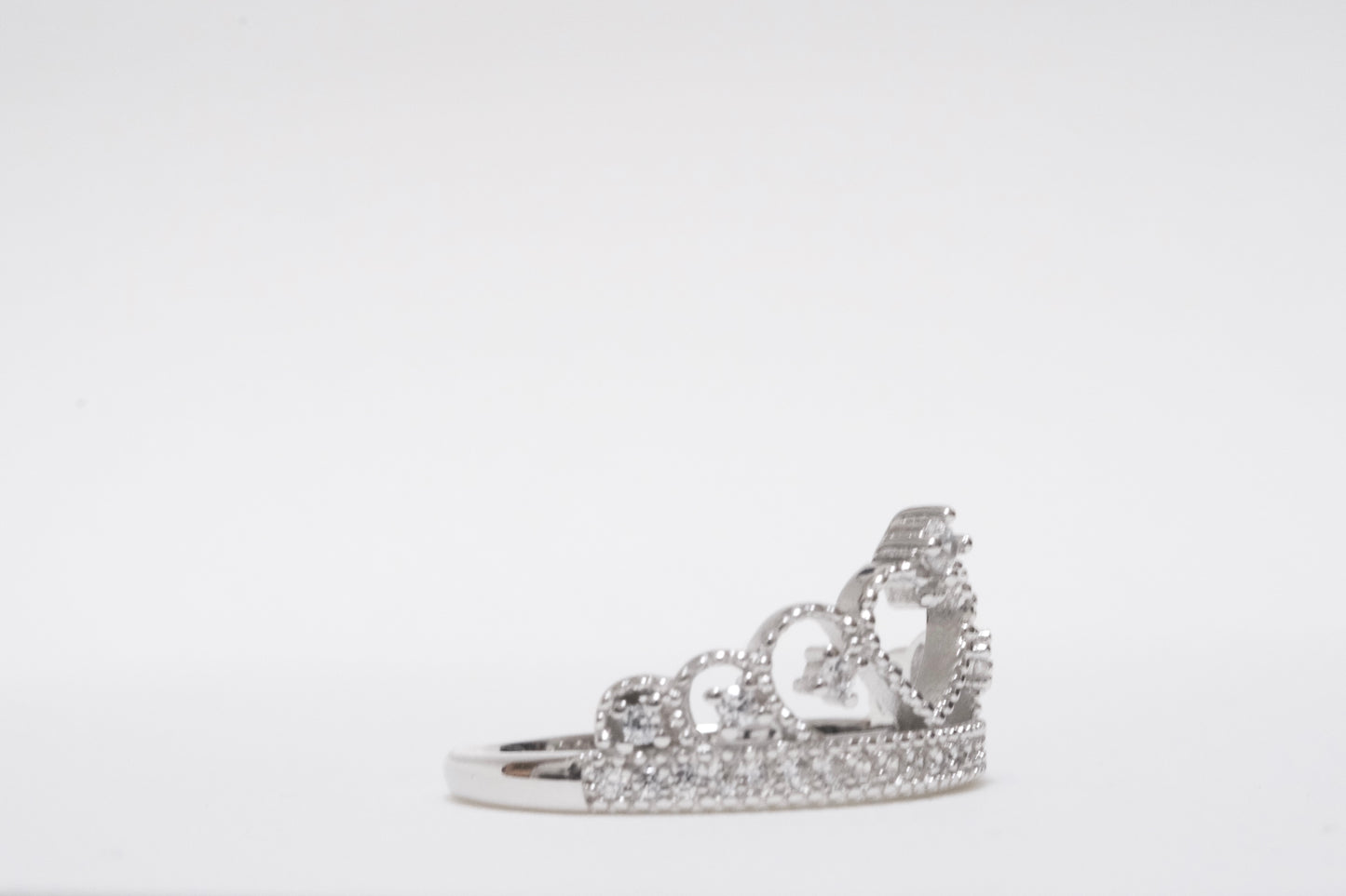 Small Round Cz 925 Silver Ring