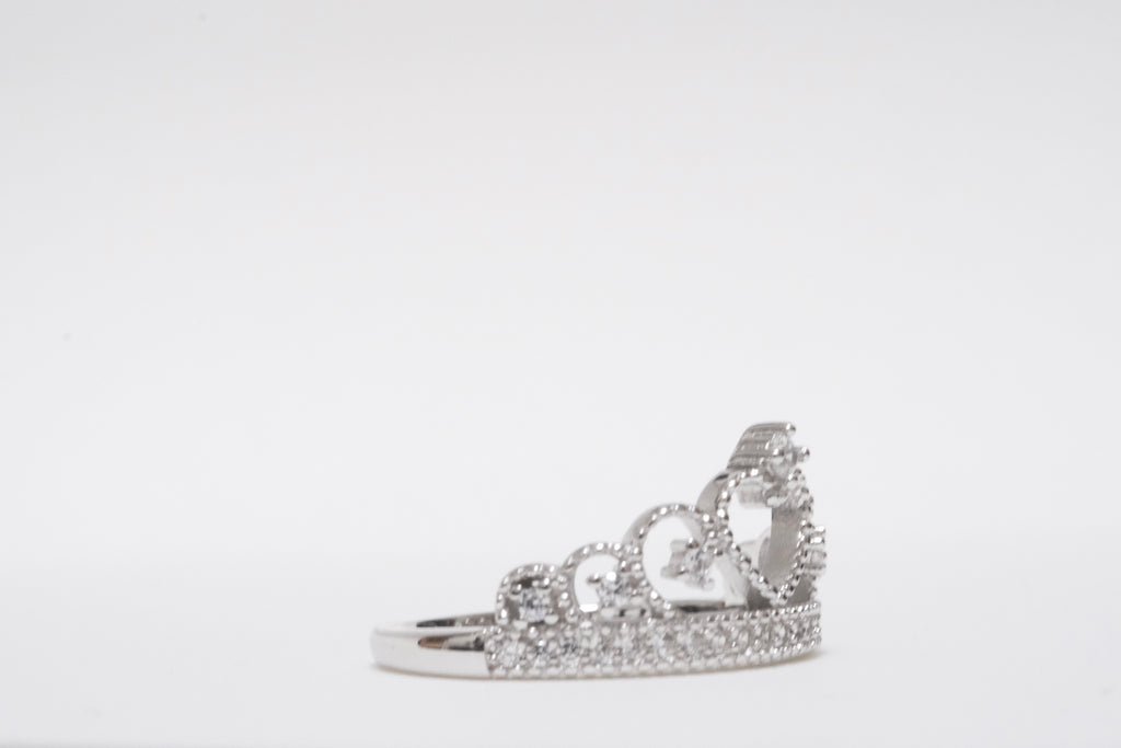 Small Round Cz 925 Silver Ring
